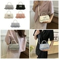 thumbnail image 2 of Yokua Fashionable PU Leather Bowknot Shoulder Bag Pearls Top Handle Crossbody Handbag, 2 of 21