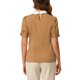 thumbnail image 3 of INSPIRAR CHIC Blusa de Mujer Vintage con Cuello Peter Pan, Manga Corta con Contraste, Talla XS, Color Marrón, 3 of 7