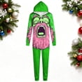 thumbnail image 2 of WAGUTH Family Matching Christmas Onesie Hooded Jumpsuits Cute Cartoon Print Zip Up Holiday Loungewear One Piece Pajamas for Xmas Party, 2 of 4