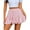 Pink, variant on Avidlove Flowy Mini Skirt for Women White Ruffle Skater Skirts Casual High Waist Flared Short Lingerie Skirt