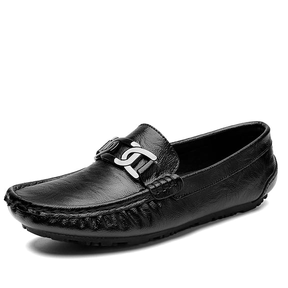 Men's Casual Loafers Slip On Leather Shoes Lightweight Driving Shoes Moccasins Classic Penny Loafer Flats Boat Shoes