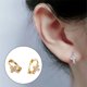 thumbnail image 3 of Sonducket 1 par de pendientes para mujer, pendientes cruzados, joyería para novia, citas, decoraciones para fiestas, regalo, accesorio de joyería Ropa, zapatos y accesorios Miscelánea Oro Sonducket AP016484-01, 3 of 6