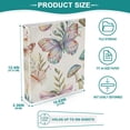 thumbnail image 5 of Butterflies Mushrooms 3 Ring Binders 1.5 inch Hardcover File Folders with Interior Pockets A4 Size Organizer for School Office Hospital Set of 2, 5 of 8