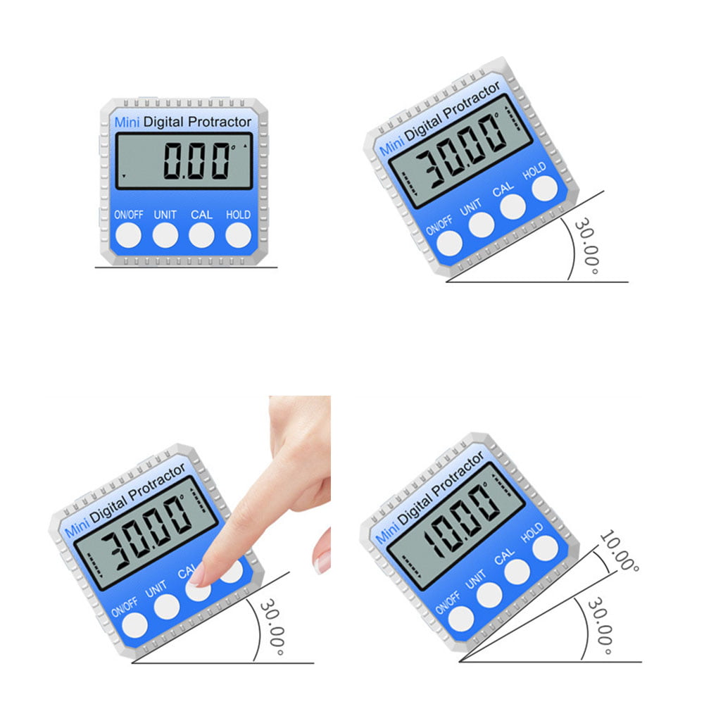 Details about   Digital Inclinometer Protractor Angle electronic 360 PRO Base Magnets Three With 