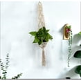 thumbnail image 6 of LABSERRON Rope Basket Oval Elegant Outdoor Use Flower Pot Hanger 103x5.1x0.2In 1Pcs, 6 of 8