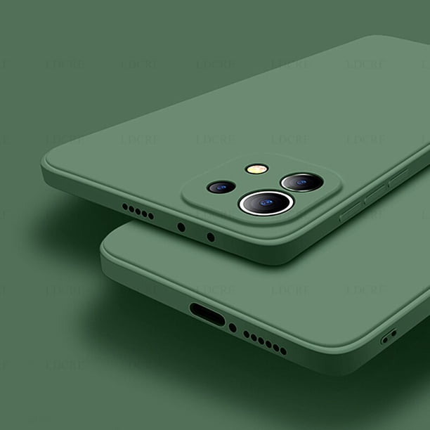 Para Xiaomi 11 Lite 5G NE funda de silicona cuadrada líquida Xiaomi 11T 11 12T 12 13 Lite 5G 13 Pro funda trasera de teléfono Xiaomi 11 Lite Tan Jianjun unisex