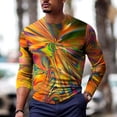 thumbnail image 5 of LYXSSBYX Mens Shirts Long Sleeve T Shirts Men's Unisex Daily T Shirt 3D Print Graphic Prints Long Sleeve Tops Casual Bloue, 5 of 9