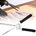 thumbnail image 6 of Qiangzon Rib Membrane Removal Tool Stainless Steel Bbq Rib Prep Tool Meat Tenderizer Kitchen Gadget for Grilling Cooking Ergonomic Handle Dishwasher Safe Restaurant Quality A Fascia Knife, 6 of 6