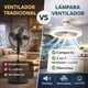 thumbnail image 2 of Pack 2 Lámparas Ventilador LED Dosyu  2 en 1 Luz y Ventilación Base  Silenciosas, 2 of 6