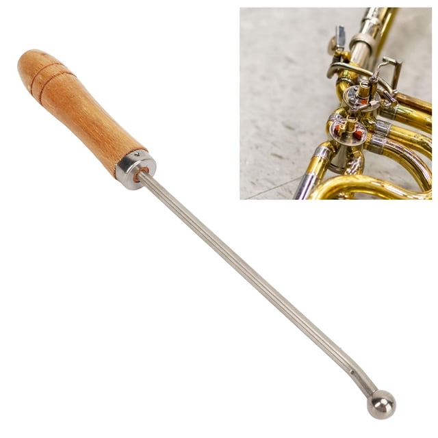 Trombone Repair Tool Set, Effect Easy Operation Wide Compatibility Wooden Handle Portable Trumpet Neck Repair Tool Various Ball Heads for Easy Operation