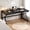 Black, variant on Paasyonmate 60"Computer Desk, Large Office Desk with Metal Legs, Rustic Brown