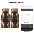 thumbnail image 5 of Sikiie Lake Meditating Elephant Car Foot Mat Set of 4 Pieces Basics Universal Fit Rubber Carpet Floor Mats For Car SUV Van & Truck, 26.8"L x 17.3"W (Front), 13"L x 17.3"W(Rear), 5 of 6