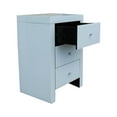 thumbnail image 2 of Nightstand, Nightstand, Mirrored Nightstand, Bedroom Nightstand, MDF Nightstand, Mirrored Nightstand, Three Drawer Nightstand, Mirrored Nightstand with Clear Knobs, 2 of 4
