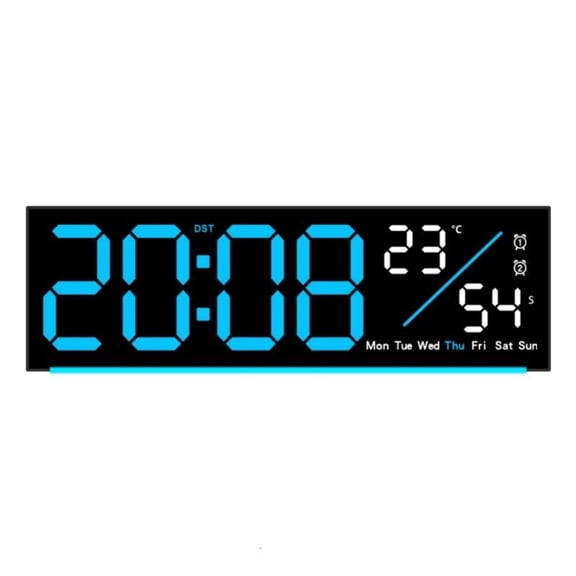 ANXPTIME Energy Efficient Digital LED Clock with Time Date Temperature Alarm Timers