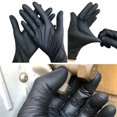 thumbnail image 2 of Coofit 100 Pcs Gants en Nitrile Antidérapants Gants Jetables Gants d'Examen Gants de Protection, 2 of 7