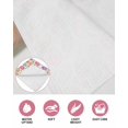 thumbnail image 6 of Easter Eggs Kitchen Dish Towels for Drying Dishes Set of 2, Colorful Eggs Spring Flowers Leaves Garden Plants Waffle Weave Microfiber Hand Tea Bathroom Towels Quick Dry & Absorbent Towel 12x12, 6 of 7