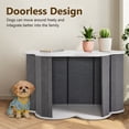 thumbnail image 5 of MCombo Wooden Dog Crate Furniture, Cloud Shape End Table Pet Crate, Solid Rubber Wood Indoor Cage for Dogs/Pets, SW84, 5 of 7