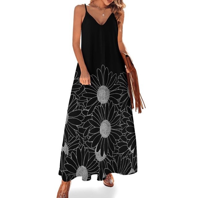Daisy Robe Sans Manches Noire Robe de Soirée pour Femmes 2024 Vêtements de Fête pour Femmes 2024 Nouvelles Arrivées