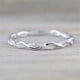 thumbnail image 2 of Anillo torcido de pila de plata Anillo torcido Anillos de diamantes Anillo de moda para mujer brillar Hogar, 2 of 4