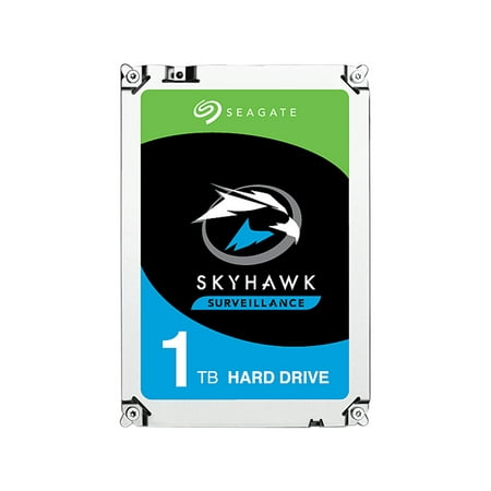 Seagate Skyhawk 1TB Surveillance Internal Hard Drive HDD – 3.5 Inch SATA 6Gb/s 64MB Cache for DVR NVR Security Camera System with Drive Health Management (ST1000VX005)