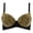 Gold-XXL, variant on Eye Catching Metallic Rivet Studded Underwire Punk Rave Party Bra Strappy Bra Suitable for Various Occasion