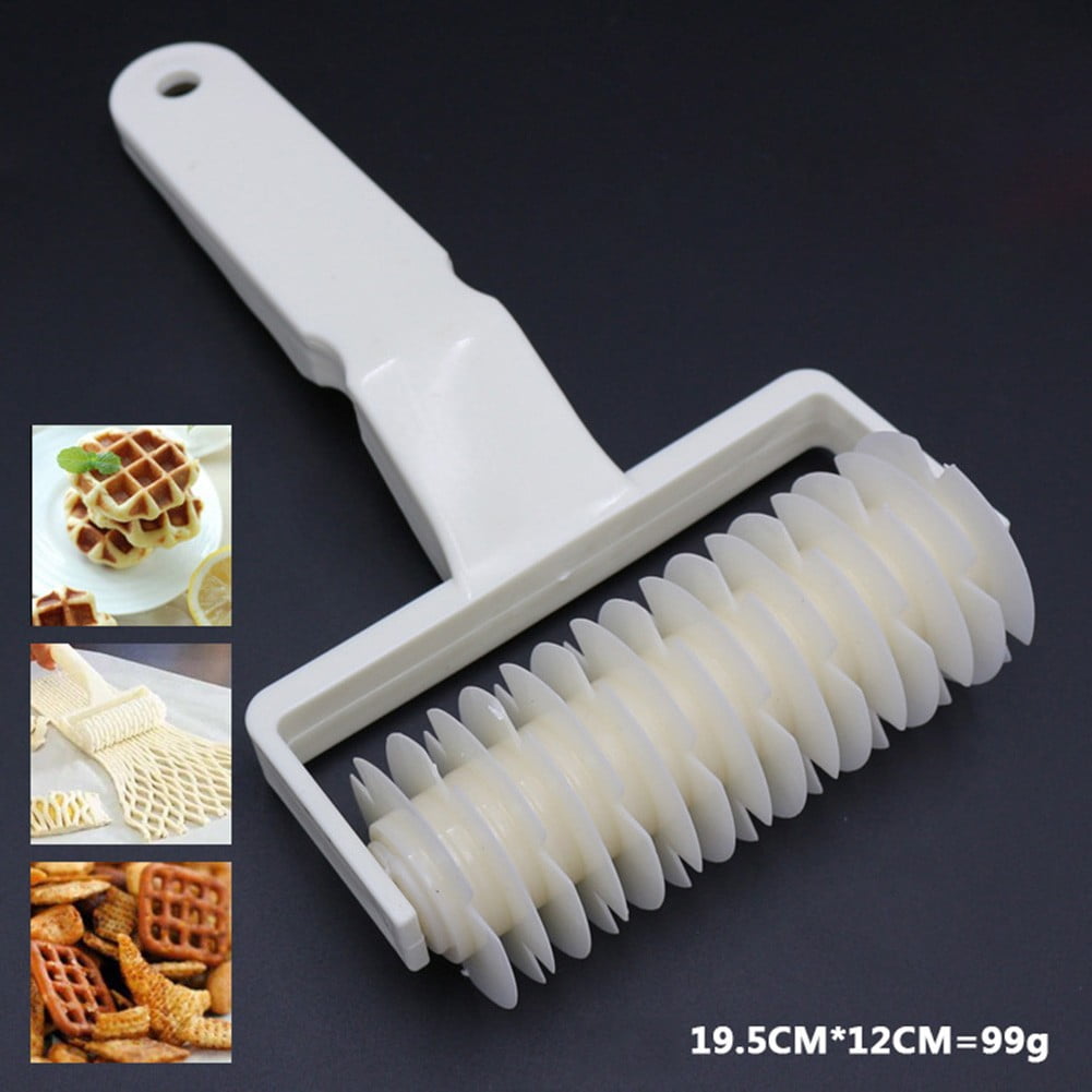 1Pc Pastry Lattice Roller Cutter Plastic Dough Pull Net Wheel Knife Pizza Pastry  Cutter Pie Craft Making Tool Baking Accessories