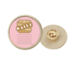 thumbnail image 1 of Diario Broche de oro metálico circular, 1 of 3