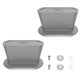 thumbnail image 1 of Pomos de repuesto para tapas de ollas, universales, de silicona, 2 unidades, color gris, 1 of 6
