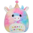 thumbnail image 1 of Peluche AWNOGKUE con forma de unicornio con forma de vaca, 30 cm, regalo de cumpleaños, 1 of 7