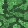 thumbnail image 1 of Ahgly Company Indoor Square Abstract Emerald Green Modern Area Rugs, 8' Square, 1 of 4