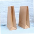 thumbnail image 3 of Raindrops 100Pcs Yellow Kraft Paper Takeaway Packing Bag for Cookies Biscuits Packaging, 3 of 8