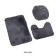 thumbnail image 3 of Advancent 3 pack/lote alfombra de baño suave y segura de secado rápido buena sensación de paso fondo antideslizante sin daños Juegos de accesorios de baño gris oscuro, 3 of 6