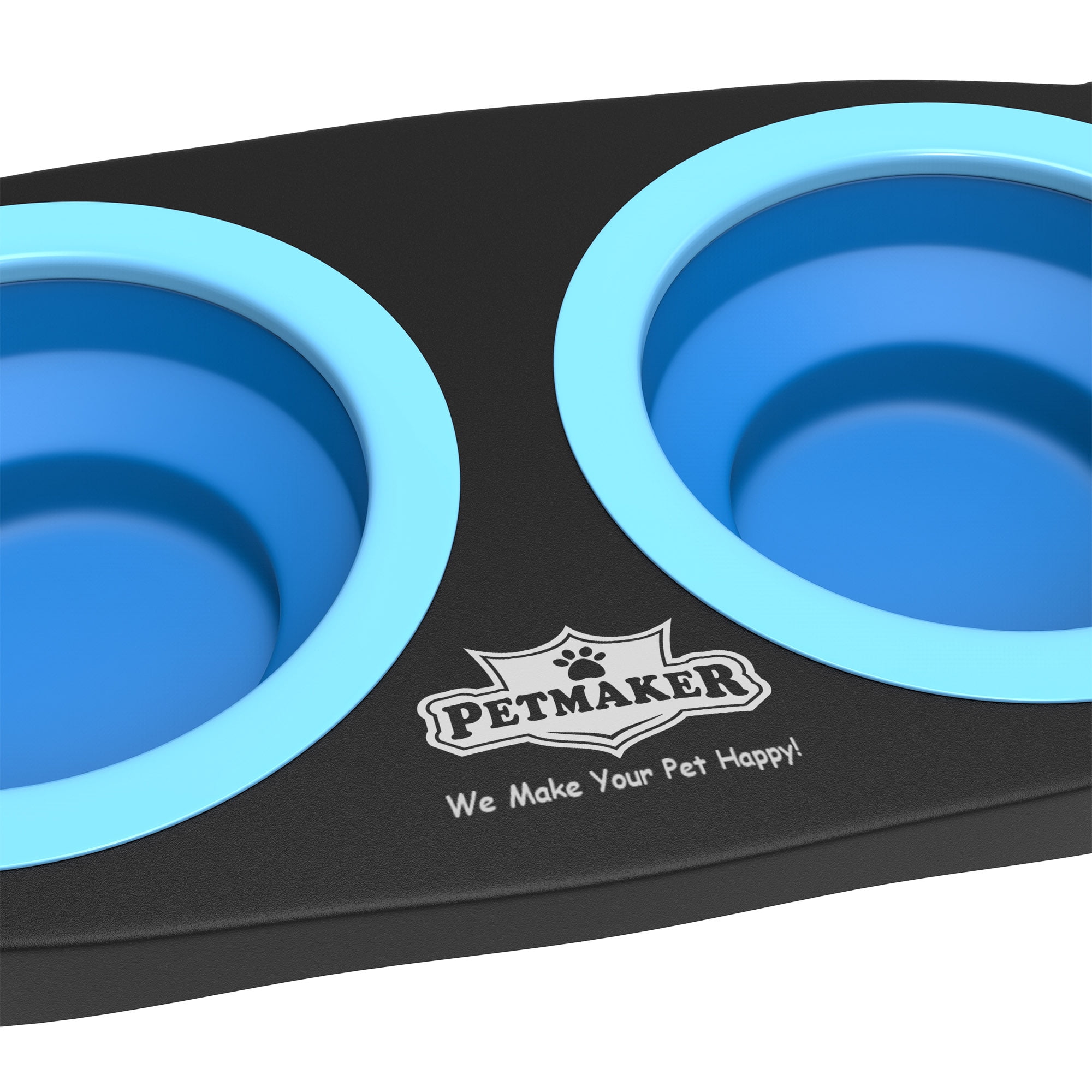 PETMAKER Elevated Food & Water Bowl with Nonslip Stand for Dogs & Cats