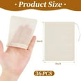 thumbnail image 2 of Topboutique Muslin Bags with Drawstring 36 Pcs Reusable Tea Bags Spice Bags for Cooking Soup/Herb/Loose Leaf Tea Cheese Cloth Bag Small Cotton Bags for Straining Empty Sachet Bags,(3 x 4 in), 2 of 7