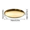thumbnail image 2 of Shallow Wide Stainless Steel Pet Food Plate Anti-Slip Flat Cat Dog Feeding Dish Metal Pet Bowl for Cat Small Medium Dogs,1pack, 2 of 4