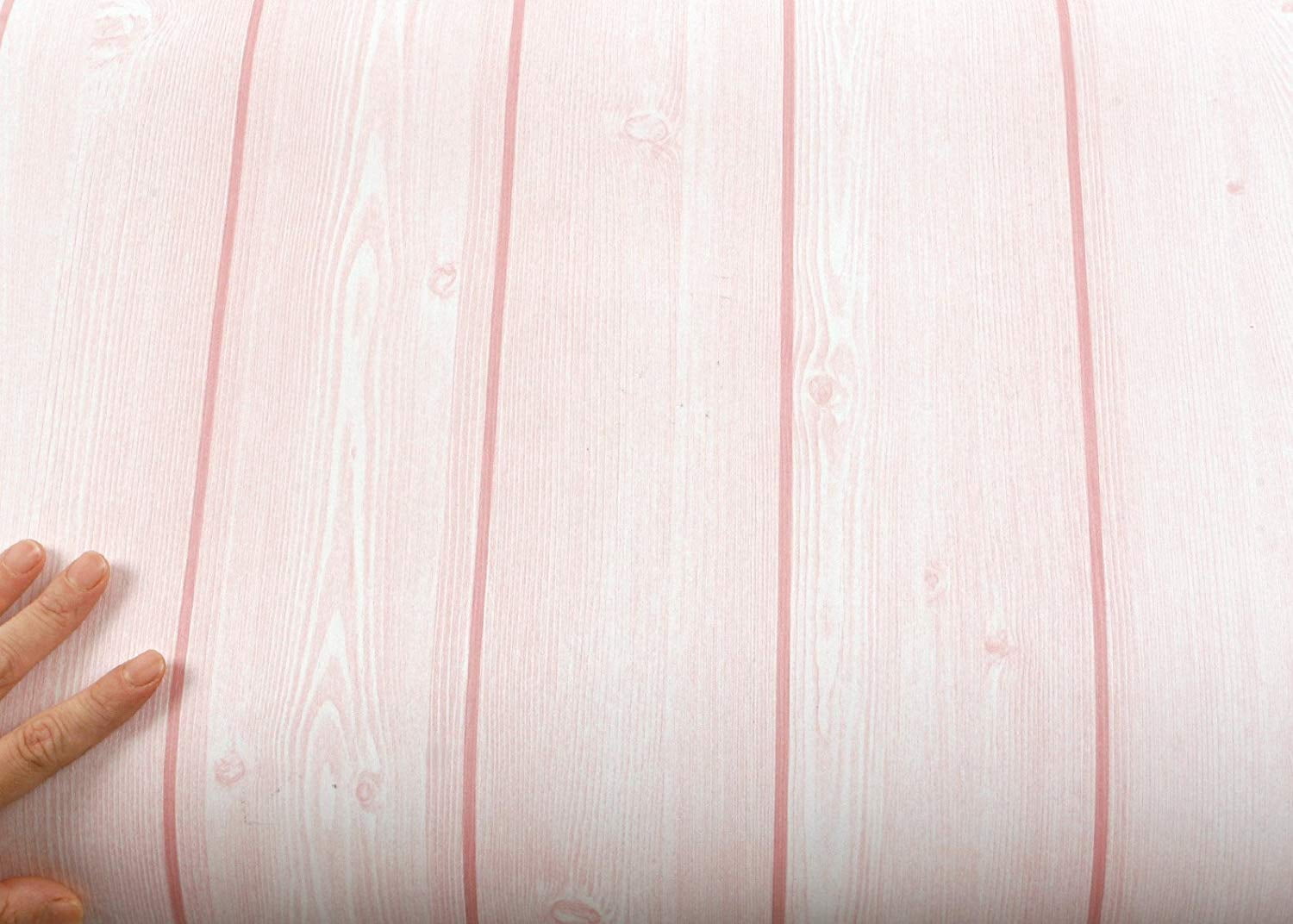 ROSEROSA Peel and Stick PVC Faux Wood Self-Adhesive Wallpaper Covering Counter Top Shelf Liner Panel Wood 2.00 Feet(W) X 6.56 Feet(L)