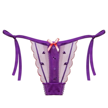 

LowProfile Underwear Women Thong Thong Lace Pants Brief PantiesLowProfile PurpleLowProfile
