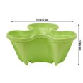 thumbnail image 3 of ChicYu Stackable 3-Petal Plastic Planter for Strawberries,Tiered Gardening Basin for Herbs, Vertical Indoor Outdoor Gardens Green, 3 of 5
