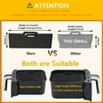 thumbnail image 4 of 2PCS Silicone Air Fryer Liners for Ninja Foodi Dual DZ201 8QT Reusable Air Fryer Basket Rectangular Air Fryer Liner Baking Tray Basket Insert Air Fryer Oven Accessories, 4 of 8