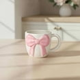 thumbnail image 2 of Bow Mug, Pink and White, Mother's Day by Way To Celebrate, 2 of 4