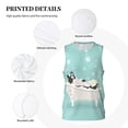 thumbnail image 3 of Rocae French Bulldog Taking a Bath for Men's Basketball Jersey Lightweight and Breathable Athletic Tank Top,Quick-Drying Sports Jersey XX-Large, 3 of 9