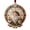 A, variant on Lypsnake 2D Santa Christmas Magic Ornament, Jeweled Santa Hanging Decoration with Candy Cane & Velvet Ribbon,Christmas Tree Pendant for Holiday Home Decor
