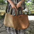 thumbnail image 3 of Bolsos de hombro de paja de moda para mujer Bolsos de playa (naranja) Afortunado Sencillez, 3 of 5