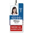 thumbnail image 2 of MEDICAL ASSISTANT Vertical Badge Buddy with RED Border by Specialist ID, Sold Individually, 2 of 2