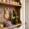 thumbnail image 4 of Tyidzon Flocked Bunny Easter Decorations with Bow Ties, Rabbit Figurines for Easter Centerpieces, Spring Home Tabletop Shelf Decor & Seasonal Gift, 4 of 6