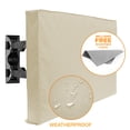 thumbnail image 3 of Mount Factory Outdoor TV Cover - 46" Model For 44" - 47" Flat Screens - Slim Fit - Weatherproof Weather Dust Resistant Television Protector - Tan, 3 of 6