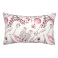 thumbnail image 1 of Balery Romantic Travel In Paris Funda de Cojín Estampada, Regalos para Mujeres, Regalos de Amor para Ella, Regalos para Novia o Esposa, Funda de Almohada-20"x30", 1 of 6