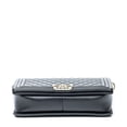 thumbnail image 6 of Pre-Owned Chanel Black New Medium Boy Flap Shoulder Bag Quilted Lambskin Leather, 6 of 9