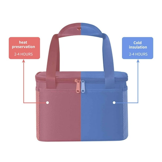 DPTALR Nylon Cloth Lunch Bag Outdoor Picnic Bag Portable Lunch Bag