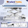 thumbnail image 4 of Toyandona Electric Stainless Steel Adjustable Height Lifting Table Stand for Outdoor Use White, 4 of 12